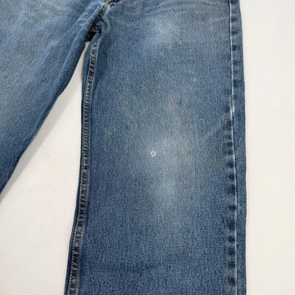 Levi's 550 Mens Jeans Medium Wash Button Fly‎ Straight Leg 33x34